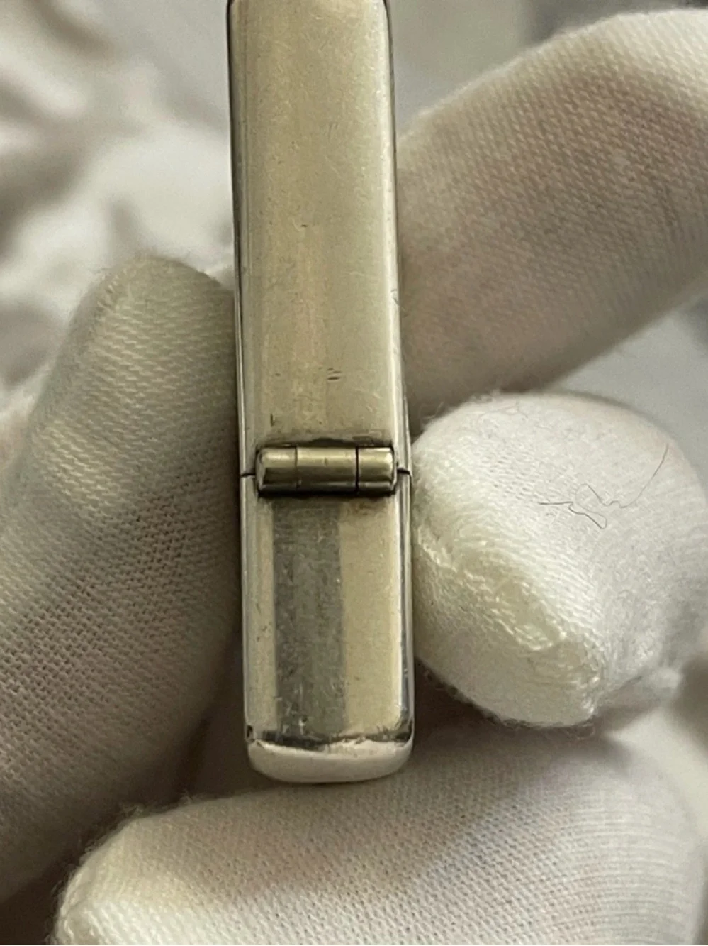Vintage Sterling Silver 925 Pocket Case Japan 35.35g Florentine Scroll